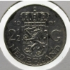 Image 1 : 1961 NETHERLAND SILVER 2 1/2 G 