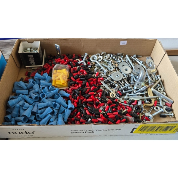 ASSORT. ELECTRICAL HARDWARE, SCREWS AND MORE