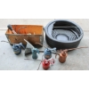 Image 1 : OIL DRIP PAN, OIL CANS AND FUNNELS