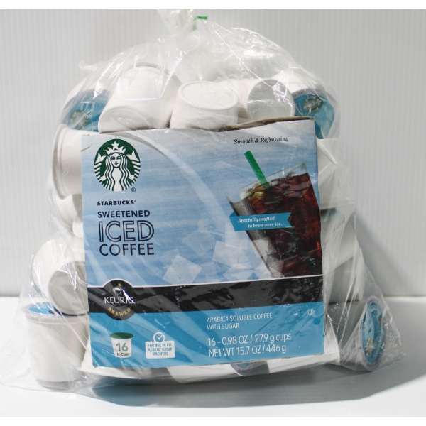 50 STARBUCKS SWEETENED ICED COFFEE K-CUPS
