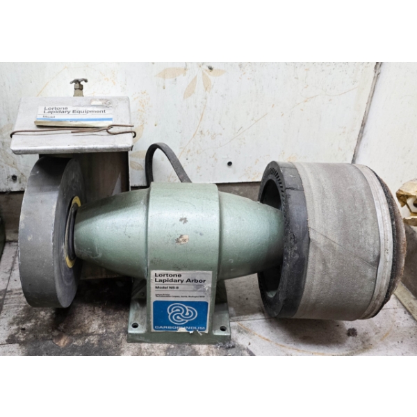 LORTONE LAPIDARY ROUGHING / SHAPING & POLISHING WHEEL