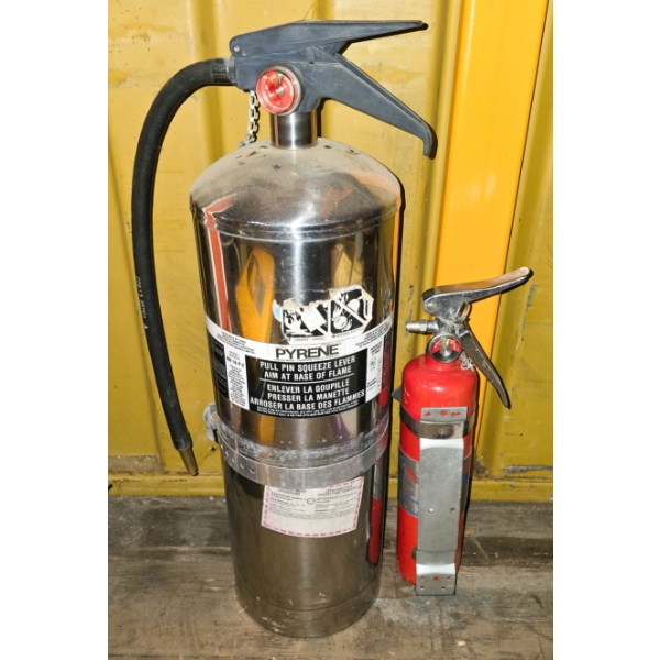 PAIR OF FIRE EXTINGUISHERS