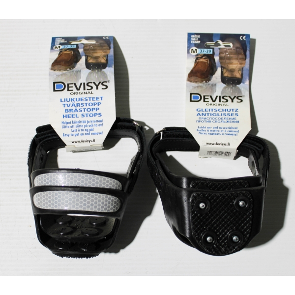 2PR DEVISYS ORIGINAL HEELSTOP ICE ANTI-SLIP CLEATS - MED.