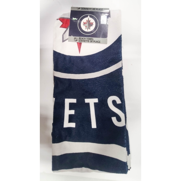 NEW WINNIPEG JETS BEACH TOWEL