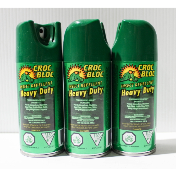 3 X 150G CROC BLOC HEAVY DUTY INSECT REPELLENT