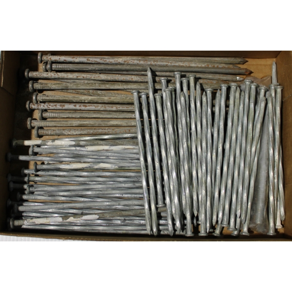 8" FLAT HEAD TWIST NAILS & 12" FLAT HEAD SPIKES ETC.