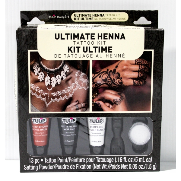 13PC TULIP ULTIMATE HENNA TATTOO KIT