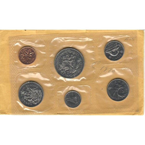 1870-1970 CANADA PROOF MINT SEALED COIN SET