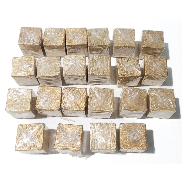 22 NEW SQUARE CANDLES -  2" X 2"