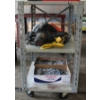 Image 2 : ROLLING METAL SHOP CART - GREY - CONTENTS NOT INCLUDED