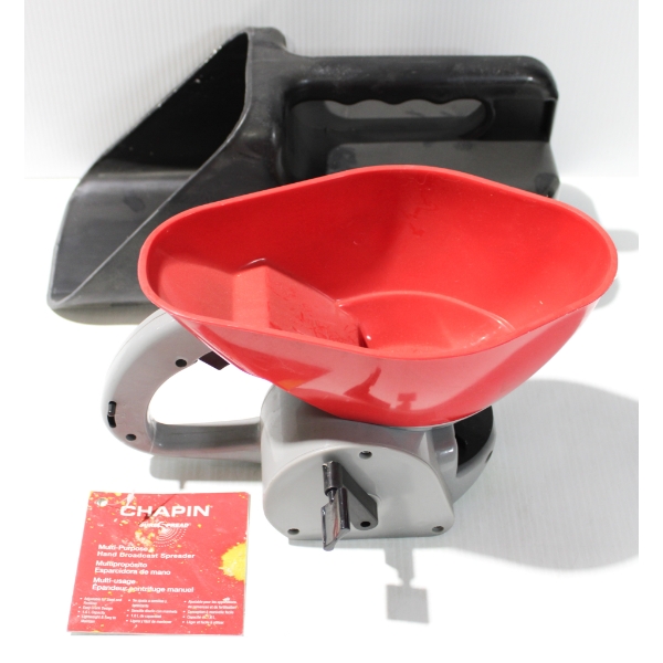 NEW CHAPIN SEED / FERTILIZER SPREADER & PRODUCT SCOOP