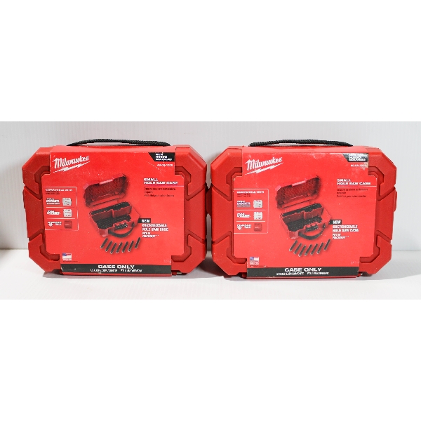 2 NEW MILWAUKEE SMALL HOLE SAW CASES