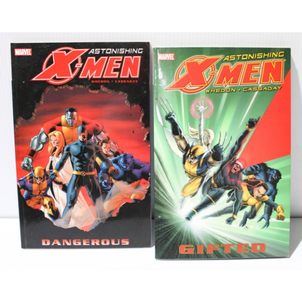2 MARVEL X-MEN ASTONISHING GRAPHIC NOVELS 