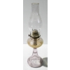 Image 1 : ANTIQUE KEROSENE LAMP W/ CHIMNEY - FLAME LIGHT CO.