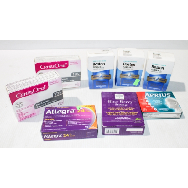 ASST. OVER THE COUNTER MEDICATION - EYE DROPS ETC.