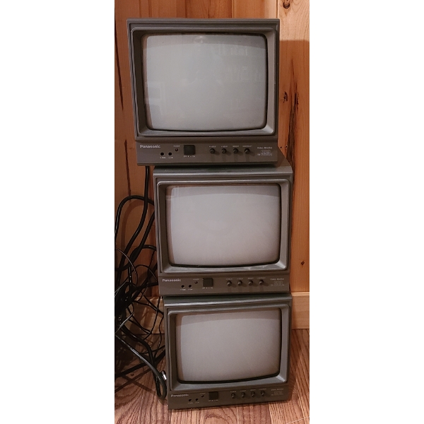 3 PANASONIC TR-990C SURVEILANCE MONITORS