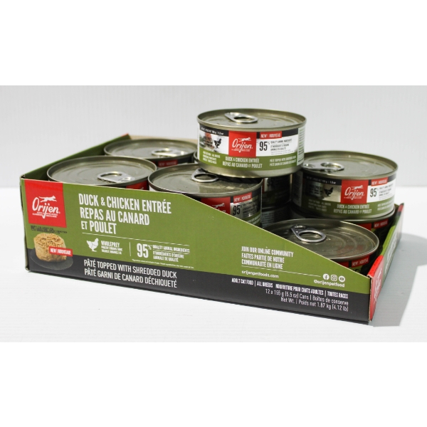 12 X 155G HIGH END DUCK & CHICKEN ENTRÉE WET CAT FOOD