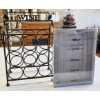 Image 1 : 9 WINE BOTTLE RACK & CORK HOLDER