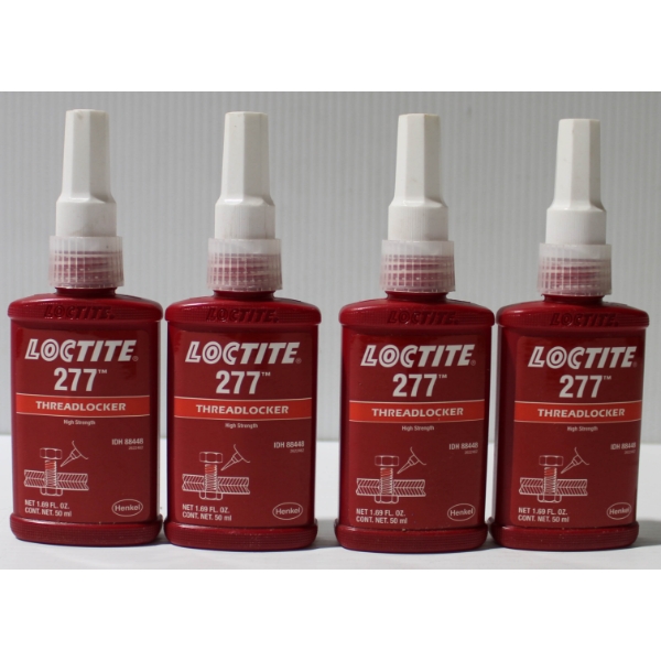 4 X 50ML LOCTITE 277 HIGH STRENGTH THREADLOCKER