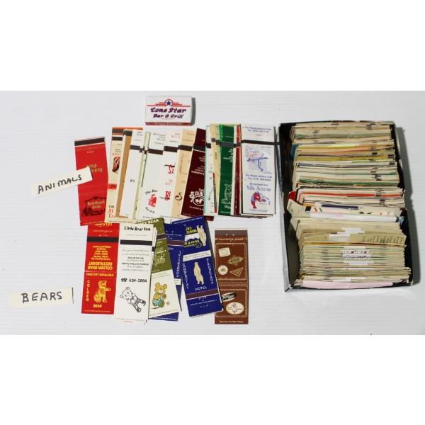 100+ VINTAGE MATCHBOX ADVERTISING COVERS