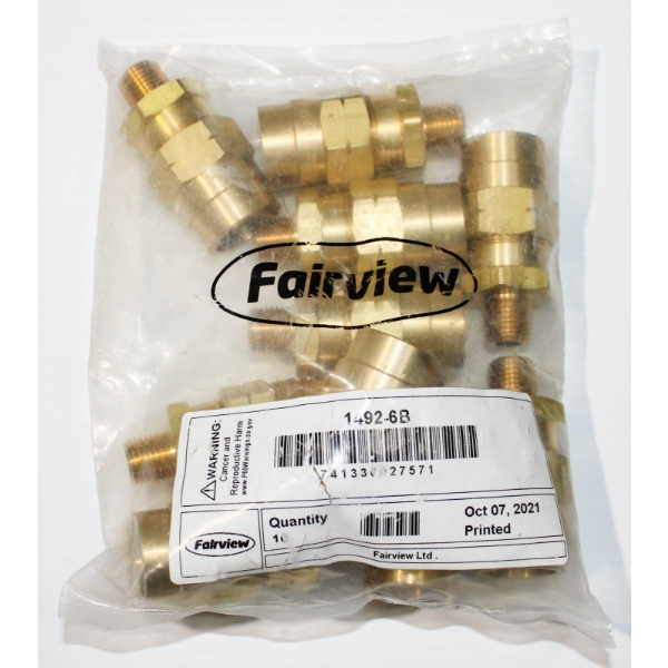 10 NEW 1492-6B FAIRVIEW AIR BRAKE HOSE COUPLER ASSEMBLY