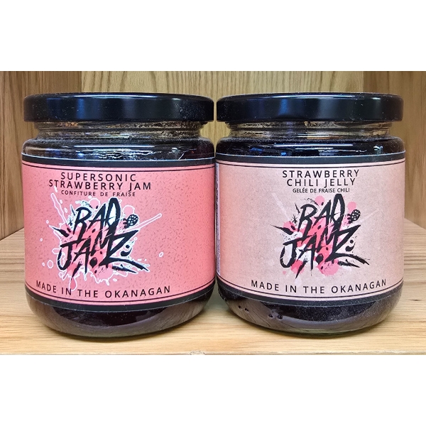 2 RAD JAMZ STRAWBERRY JAM & STRAWBERRY CHILI JELLY