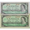 Image 1 : TWO 1967 UNC. CENTENNIAL $1 BANKNOTES