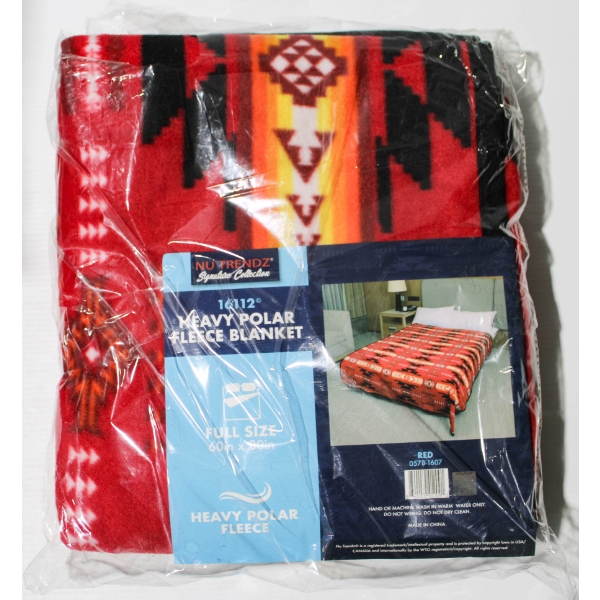 NEW NU TRENDZ 16112 POLAR FLEECE BLANKET - RED