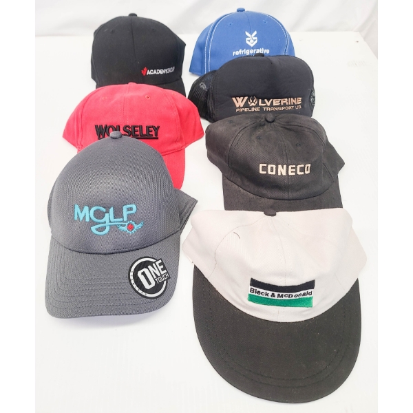 5 ASST OIL & GAS CO. BASEBALL CAPS