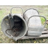 Image 3 : 2 ALUMINUM CEMENT BUCKETS W/ MANUAL DUMP