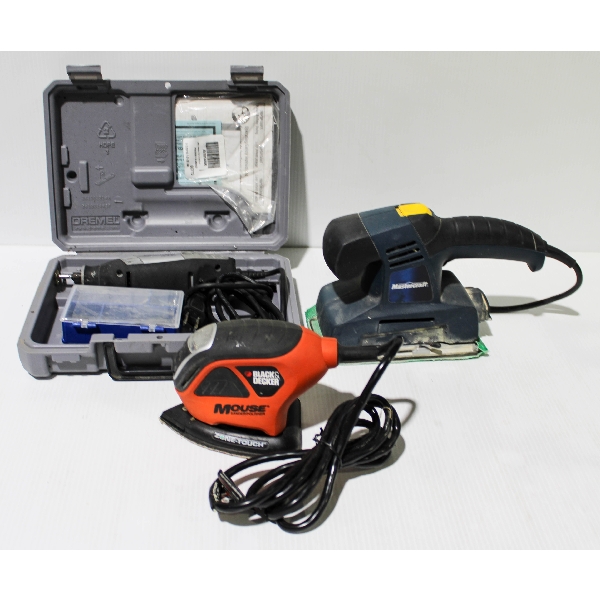 ASST. ELECTRIC SANDERS & DREMEL TOOL