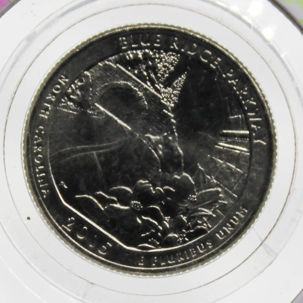 2015 MINT SEALED BLUE RIDGE CAROLINA USA QUARTER