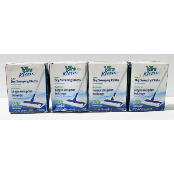 VIRO DRY SWEEPING REFILL CLOTHS - APPROX. 70 COUNT