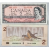 Image 1 : 1954 & 1986 CANADIAN $2 BANK NOTES