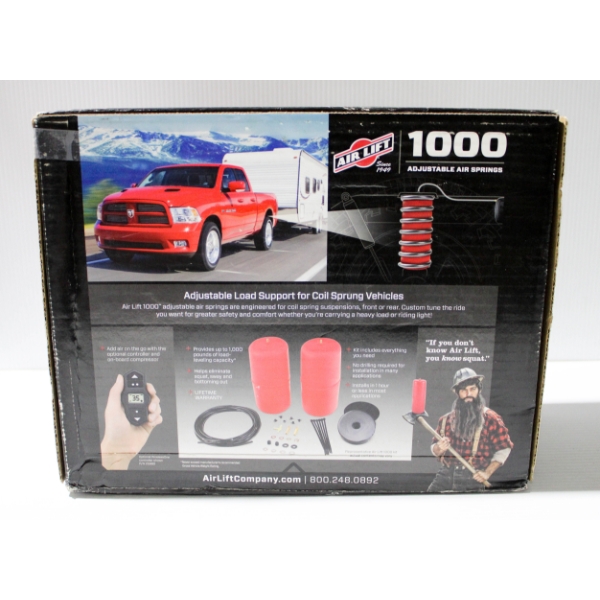 NEW AIR LIFT 1000 ADJUSTABLE TOWING AIR SPRINGS 