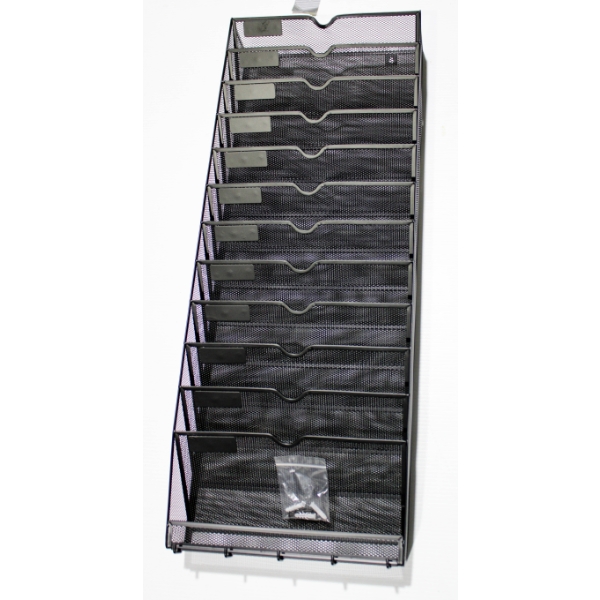 12 POCKET COMMERCIAL HANGING WALL FILE FOLDER ORGANIZER