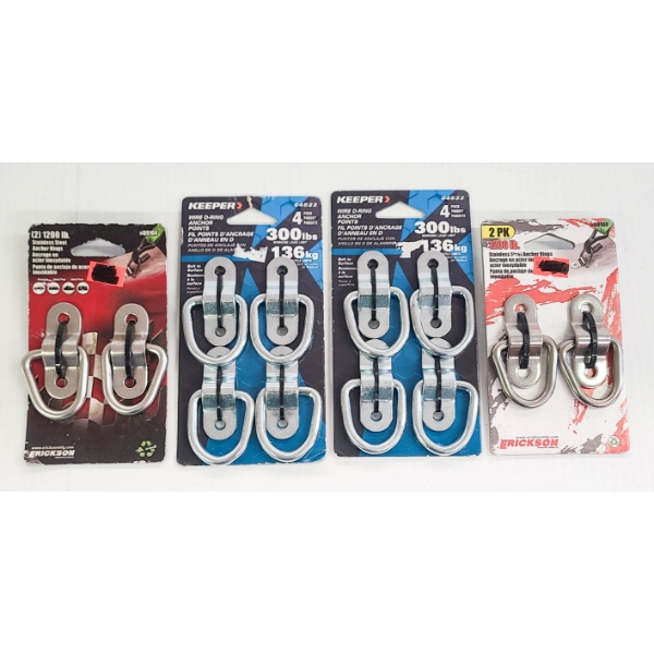 4 SETS ANCHOR RINGS