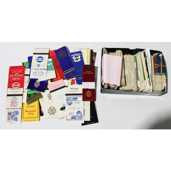 100+ VINTAGE MATCHBOX ADVERTISING COVERS