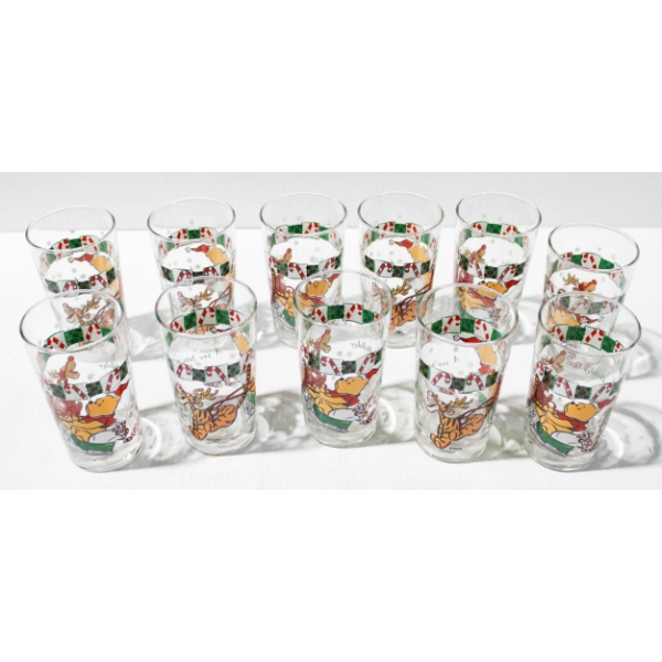 11 NEW DISNEY POOH BEAR & TIGGER DRINKING GLASSES