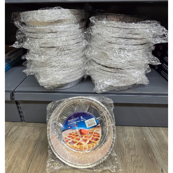 LOT OF HEAVY DUTY 5PC ALUMINUM FOIL TRAYS
