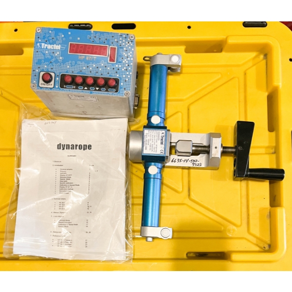 DYNAROPE LOAD TENSION STRAIN GAUGE FOR WIRE ROPE