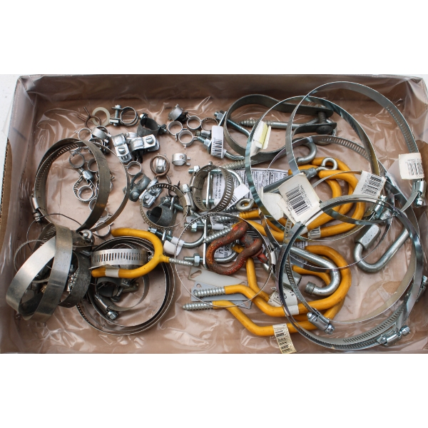 METAL CLAMPS - STORAGE HOOKS ETC.