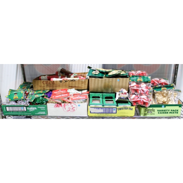 CHRISTMAS DECORATIONS & TREE ORNAMENTS ETC.