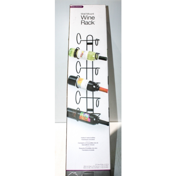  NEW 6 BOTTLE METAL WINE RACK SPECTRUM