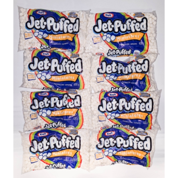 EIGHT BAGS OF CRAFT MINI MARSHMALLOWS