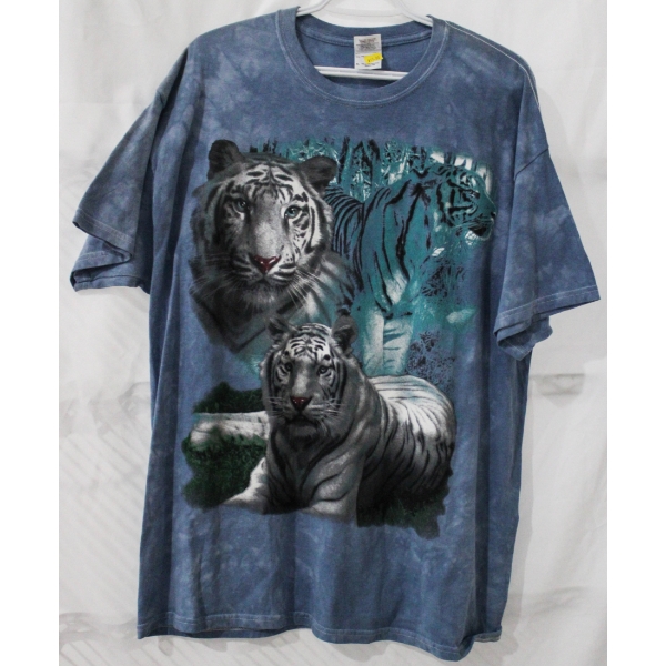 NEW WOMEN'S WHITE TIGER T SHIRT - SIZE XL