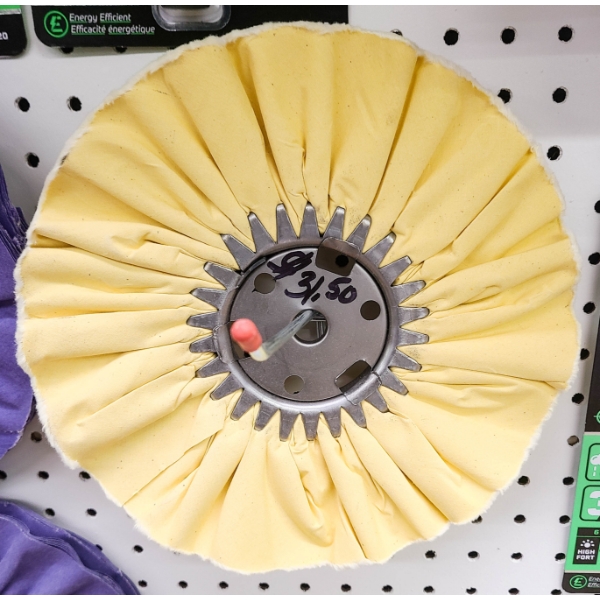 NEW 10" ALUMINUM POLISHING WHEEL (YELLOW)