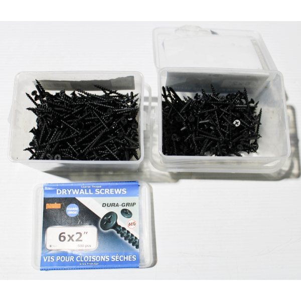 6 X 2" DRYWALL SCREWS - COARSE THREAD