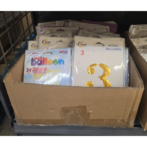 ASSORT. NUMBER BIRTHDAY BALLOONS