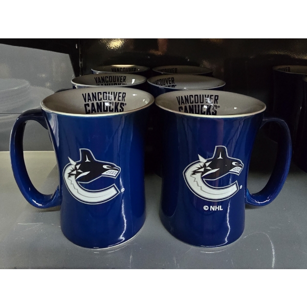 SIX NHL VANCOUVER CANUCKS MUGS